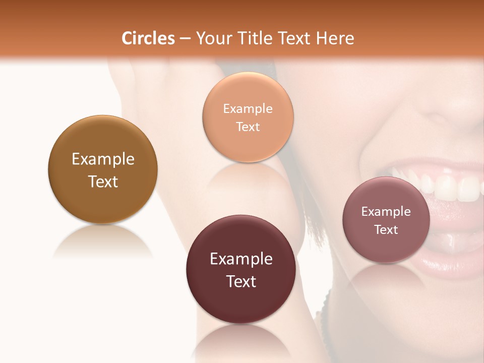 Headphones Young Teenage PowerPoint Template