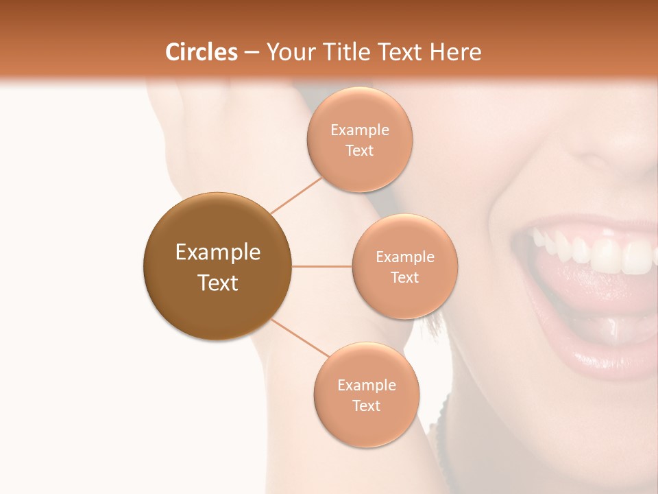 Headphones Young Teenage PowerPoint Template