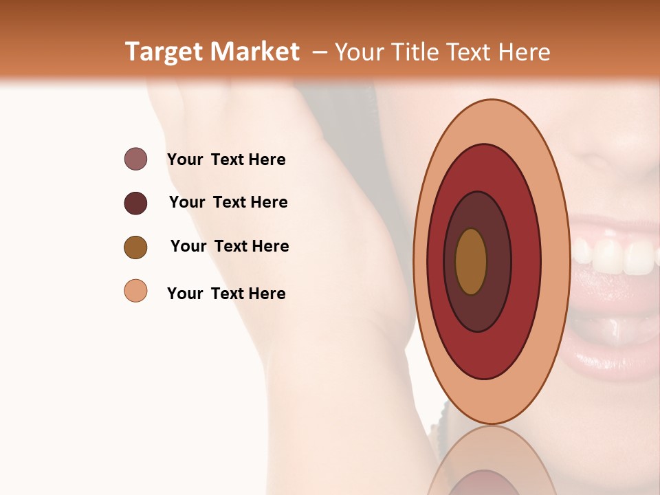 Headphones Young Teenage PowerPoint Template