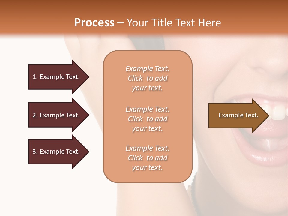 Headphones Young Teenage PowerPoint Template