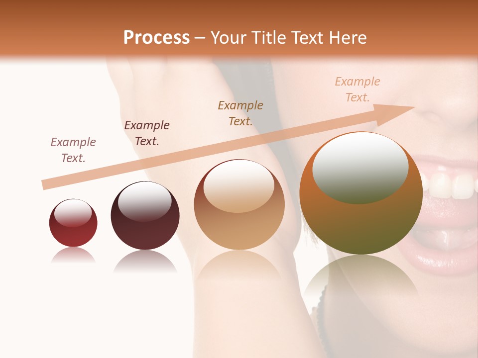 Headphones Young Teenage PowerPoint Template