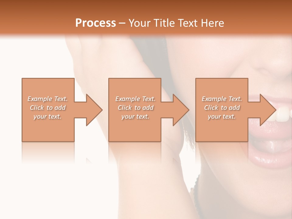 Headphones Young Teenage PowerPoint Template