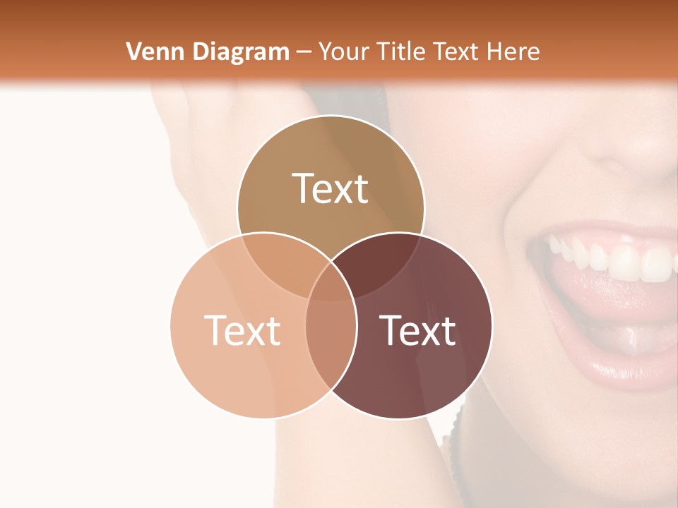 Headphones Young Teenage PowerPoint Template