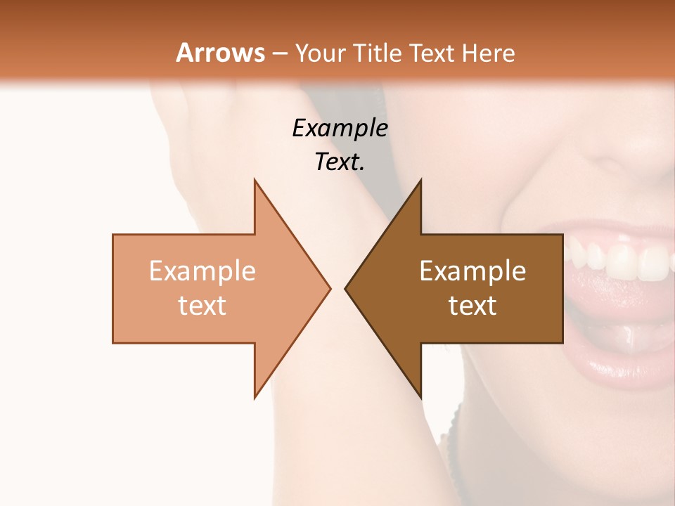 Headphones Young Teenage PowerPoint Template