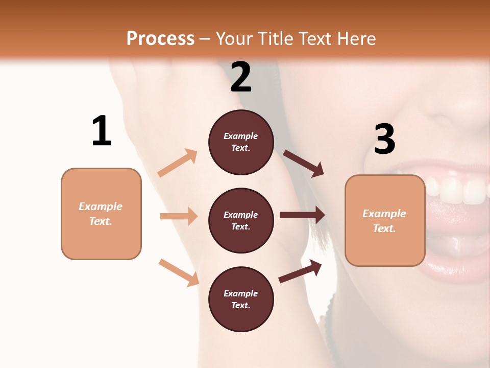 Headphones Young Teenage PowerPoint Template