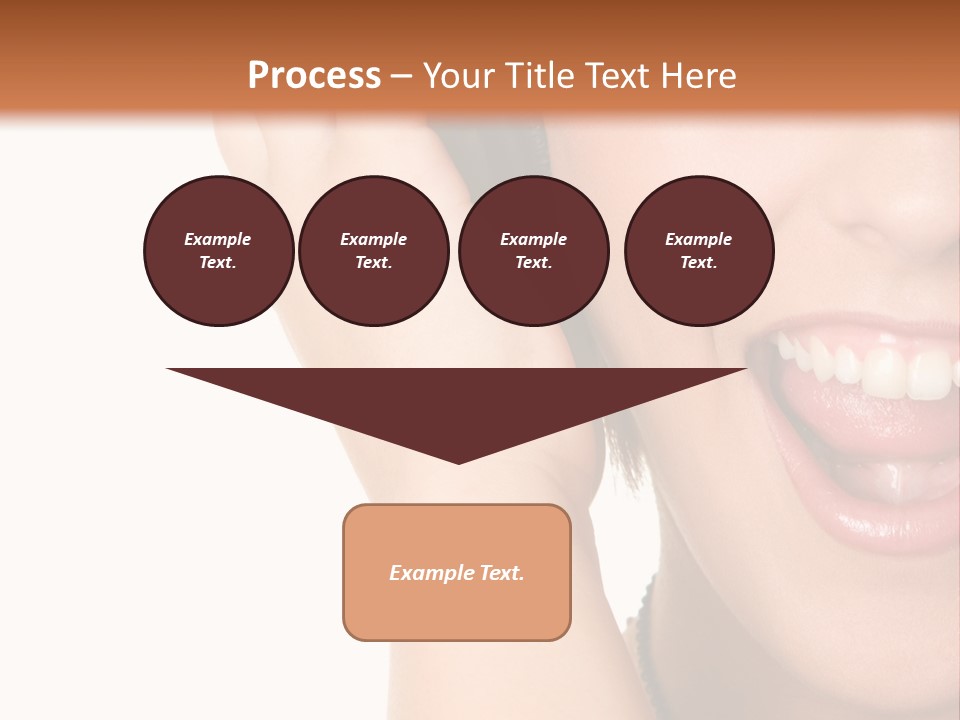 Headphones Young Teenage PowerPoint Template