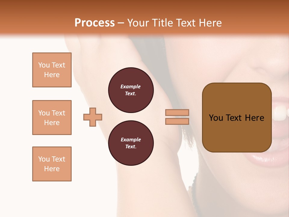 Headphones Young Teenage PowerPoint Template