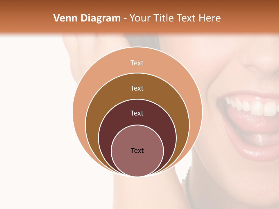 Headphones Young Teenage PowerPoint Template