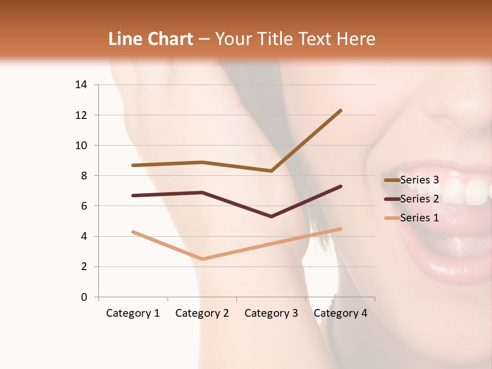 Headphones Young Teenage PowerPoint Template