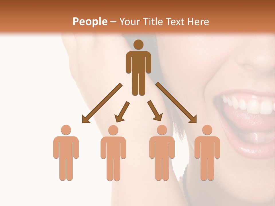 Headphones Young Teenage PowerPoint Template