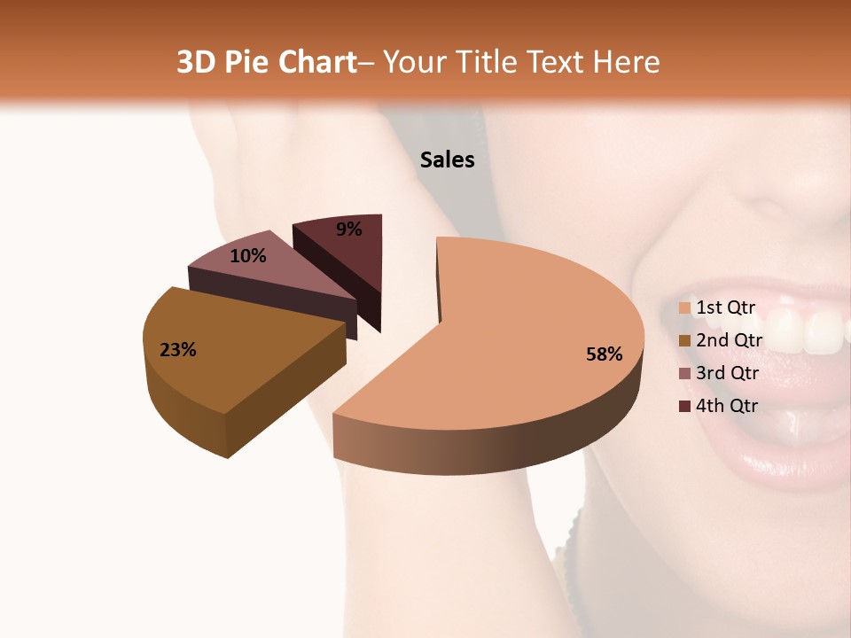 Headphones Young Teenage PowerPoint Template
