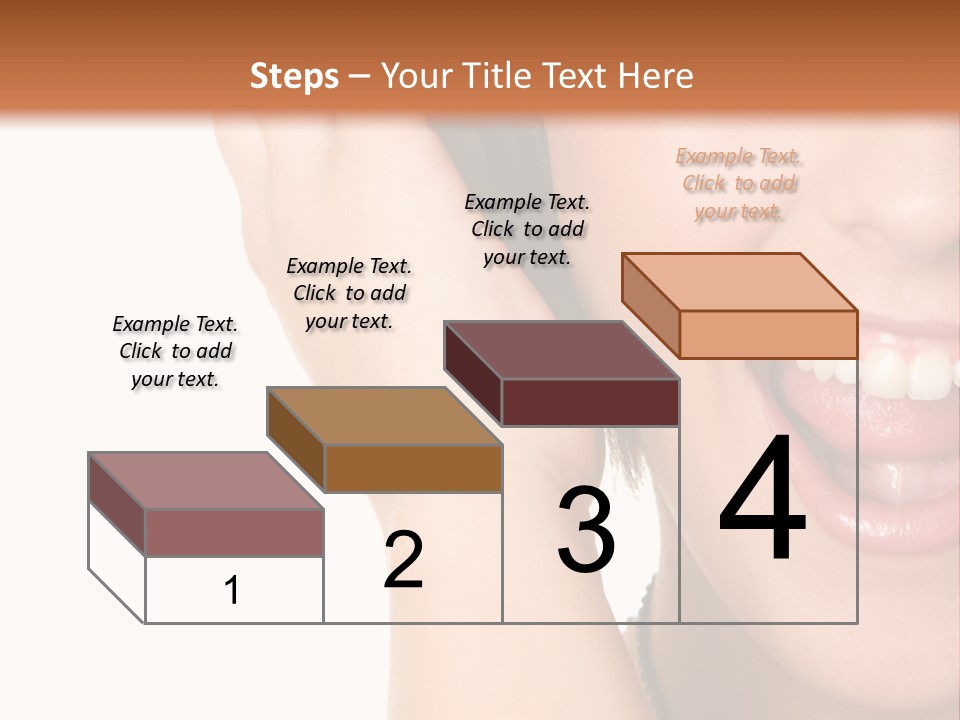 Headphones Young Teenage PowerPoint Template