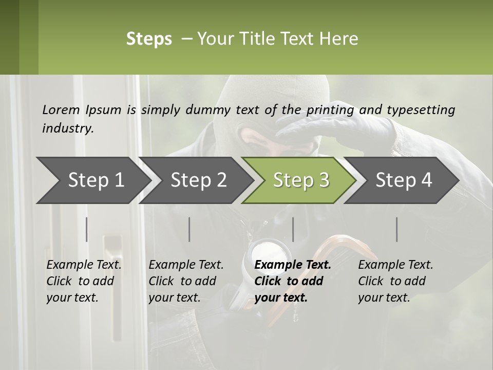 Illegal Bandit Rate PowerPoint Template