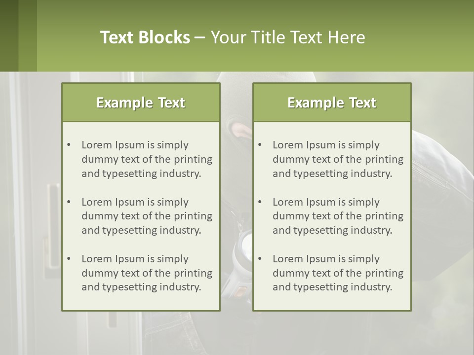 Illegal Bandit Rate PowerPoint Template