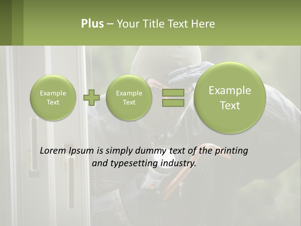 Illegal Bandit Rate PowerPoint Template