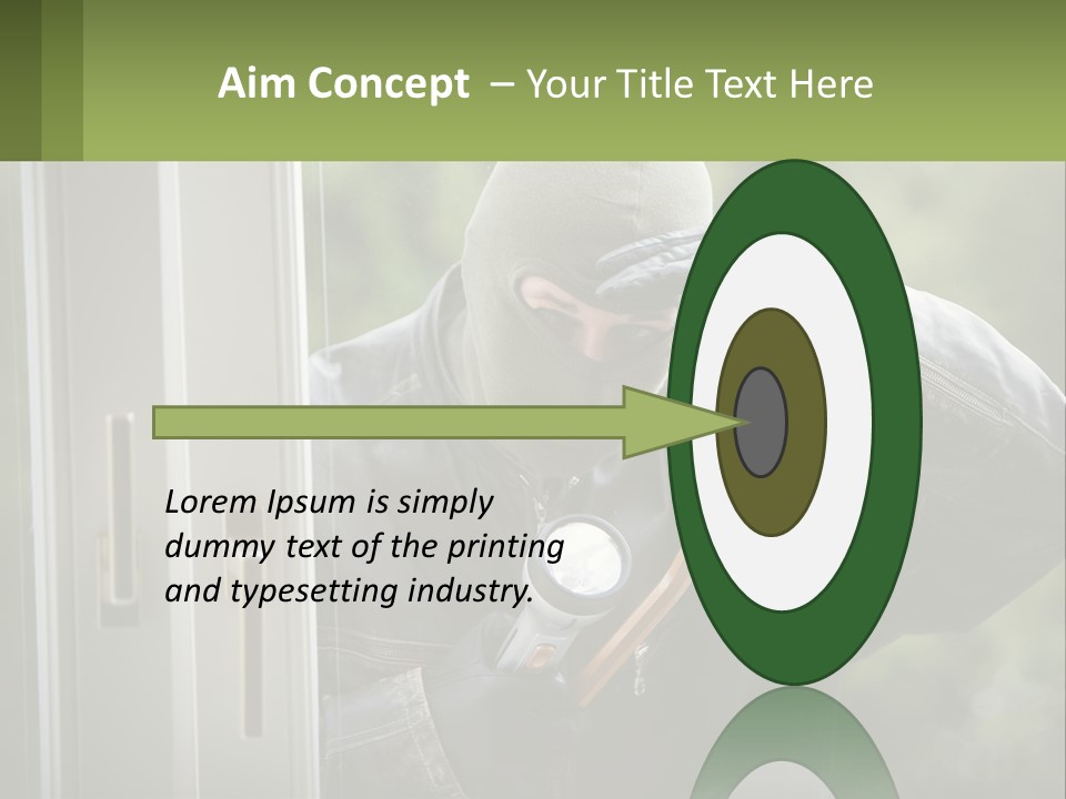 Illegal Bandit Rate PowerPoint Template