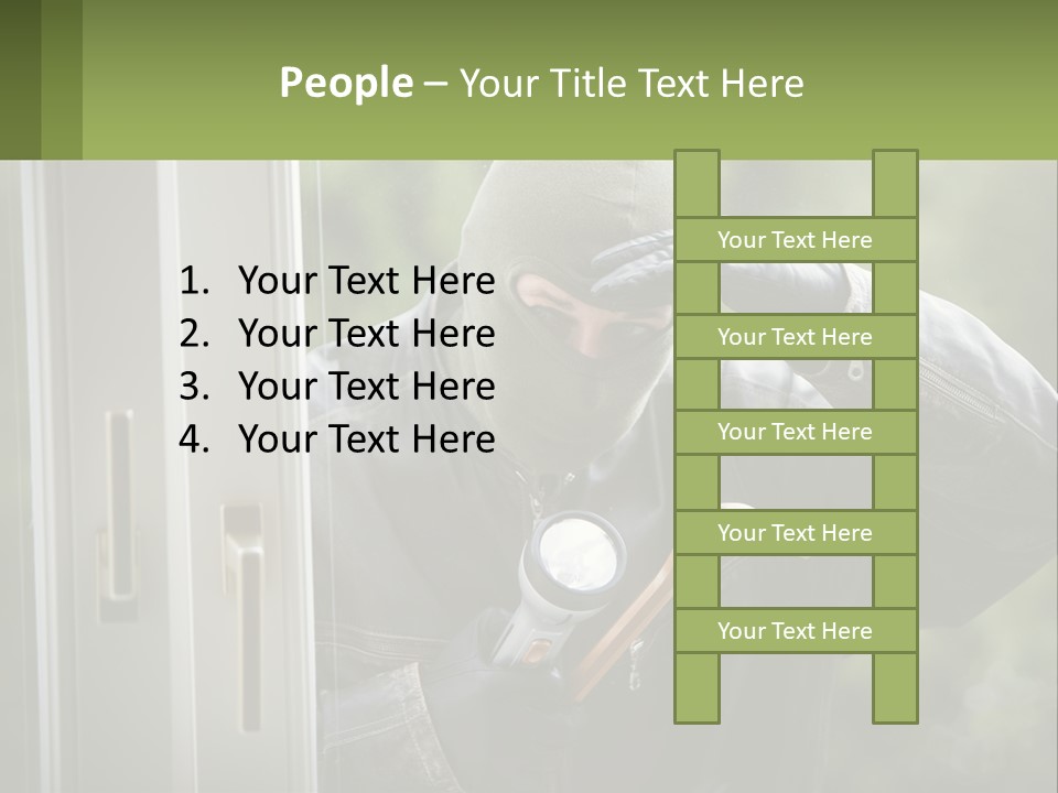 Illegal Bandit Rate PowerPoint Template