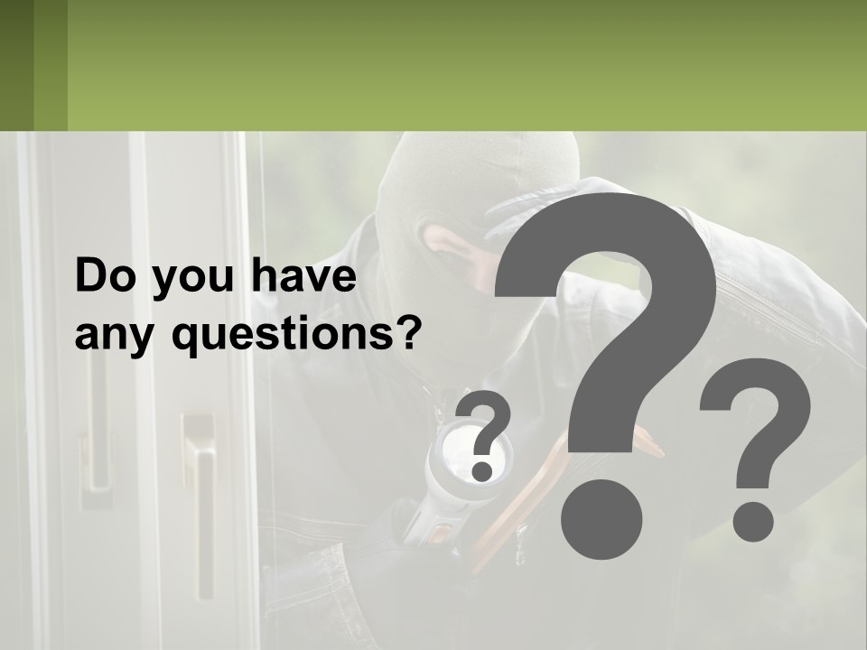 Illegal Bandit Rate PowerPoint Template