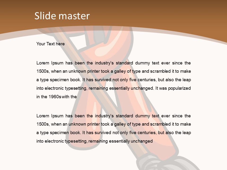 Clip Mopping Person PowerPoint Template