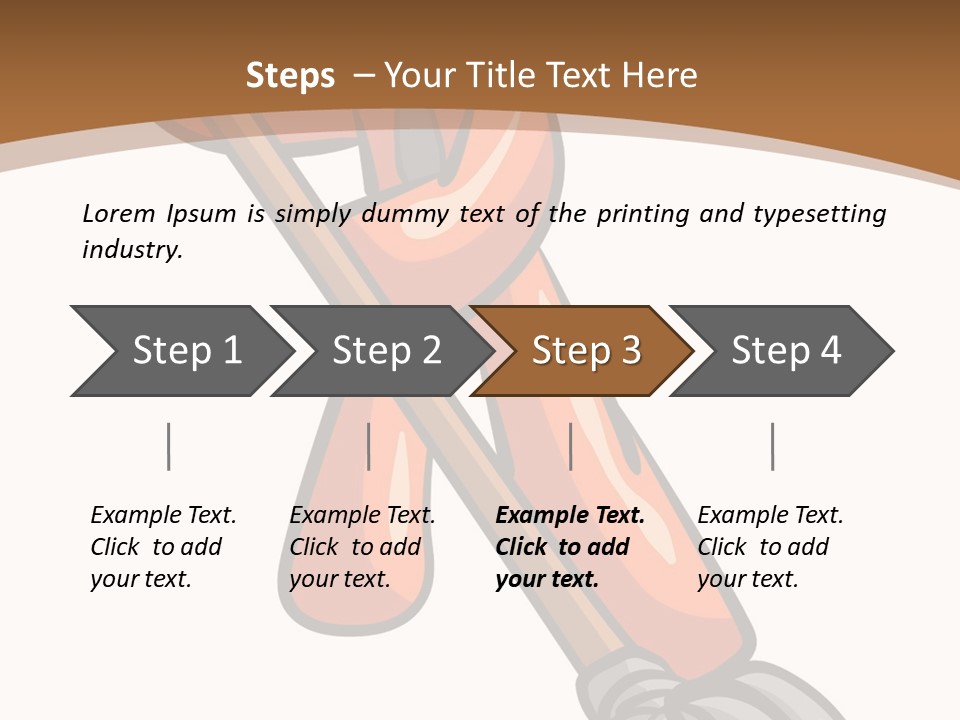 Clip Mopping Person PowerPoint Template