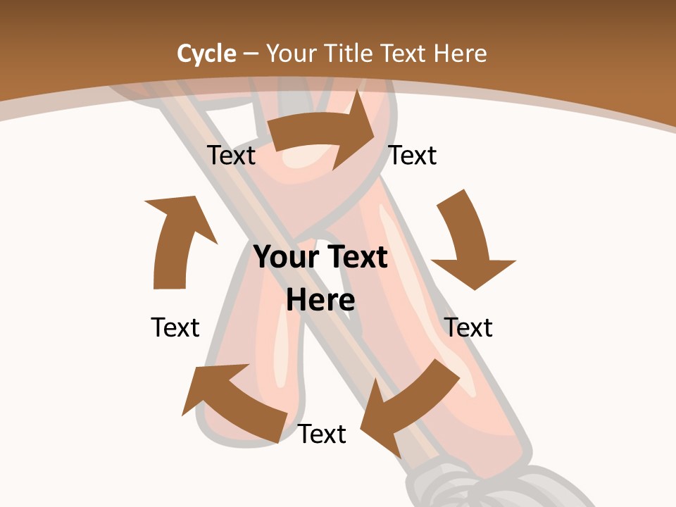 Clip Mopping Person PowerPoint Template