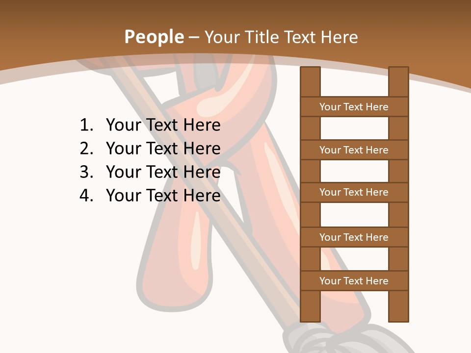 Clip Mopping Person PowerPoint Template