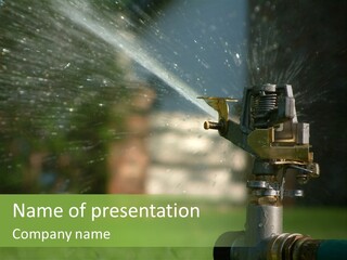 Rain Yard Wet PowerPoint Template