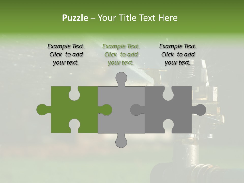 Rain Yard Wet PowerPoint Template