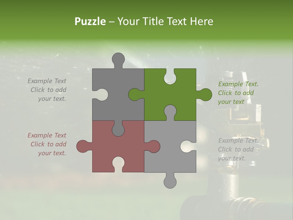 Rain Yard Wet PowerPoint Template