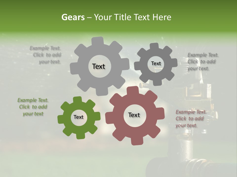 Rain Yard Wet PowerPoint Template