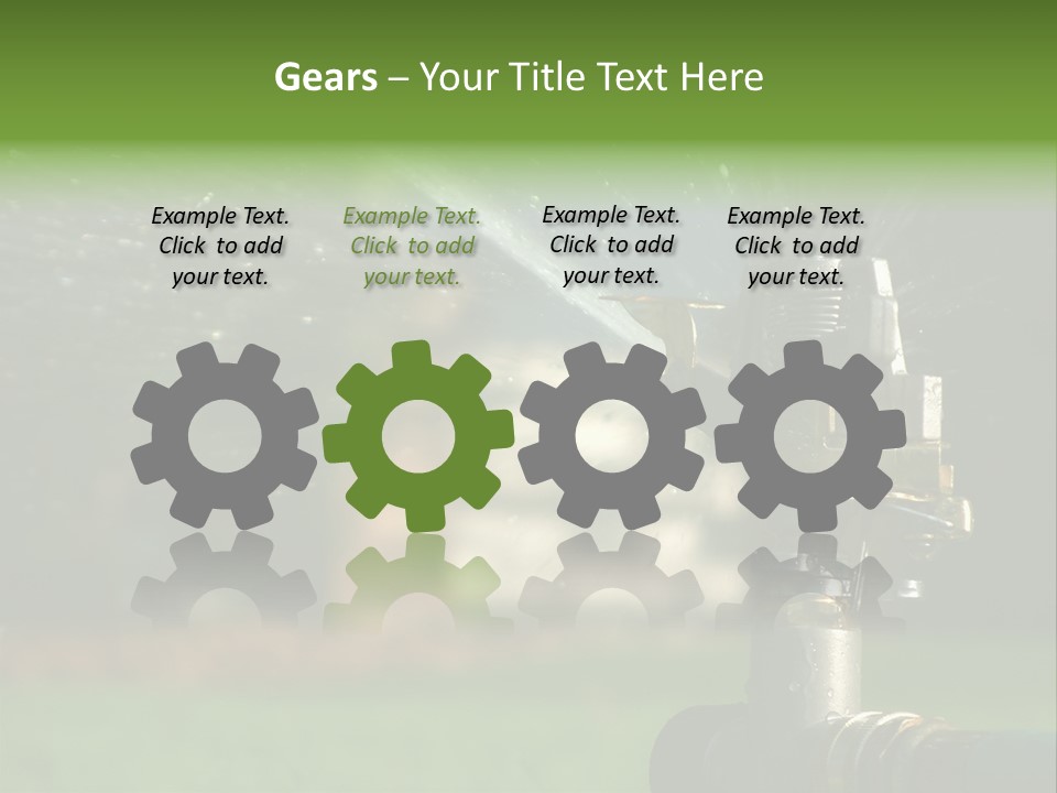 Rain Yard Wet PowerPoint Template