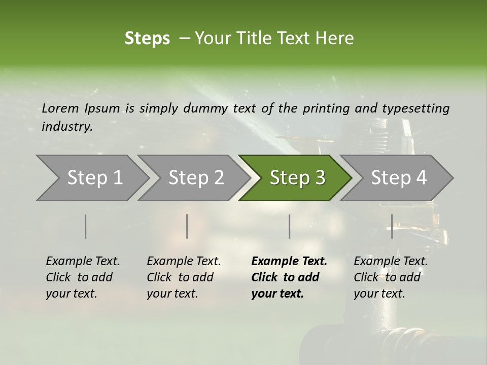 Rain Yard Wet PowerPoint Template