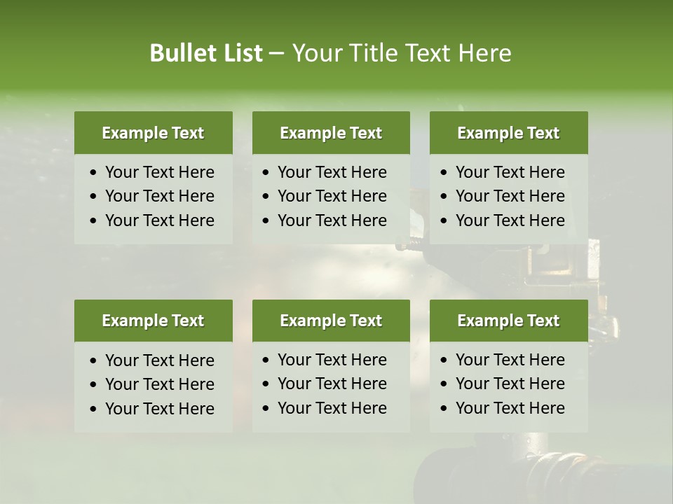 Rain Yard Wet PowerPoint Template