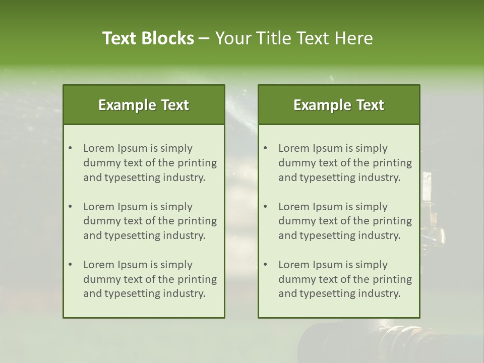 Rain Yard Wet PowerPoint Template