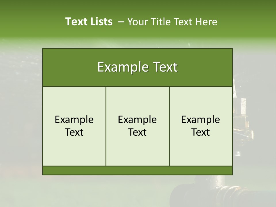 Rain Yard Wet PowerPoint Template