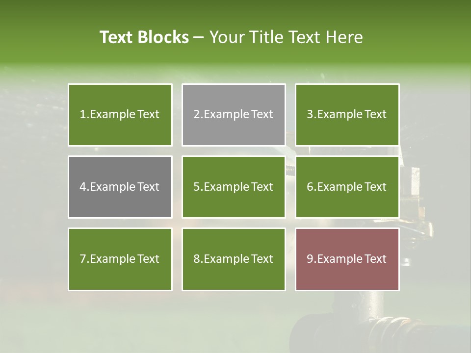 Rain Yard Wet PowerPoint Template