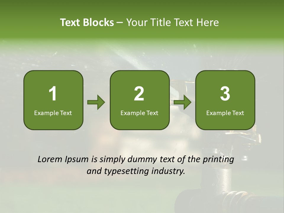 Rain Yard Wet PowerPoint Template