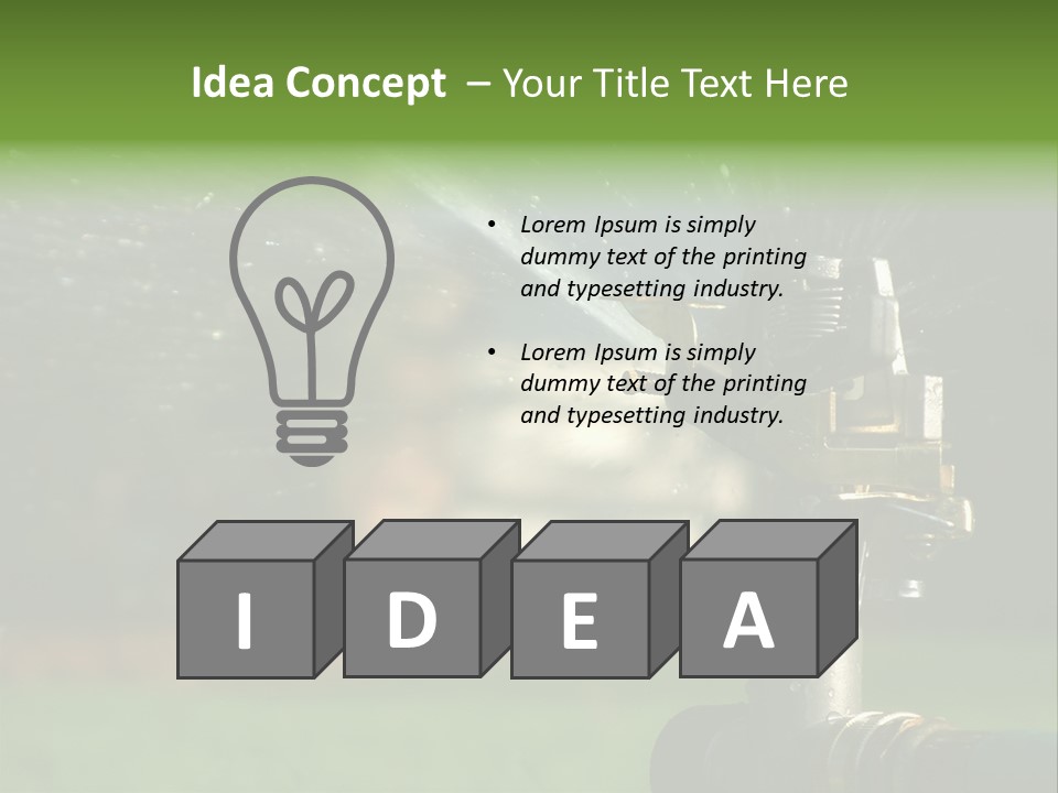 Rain Yard Wet PowerPoint Template