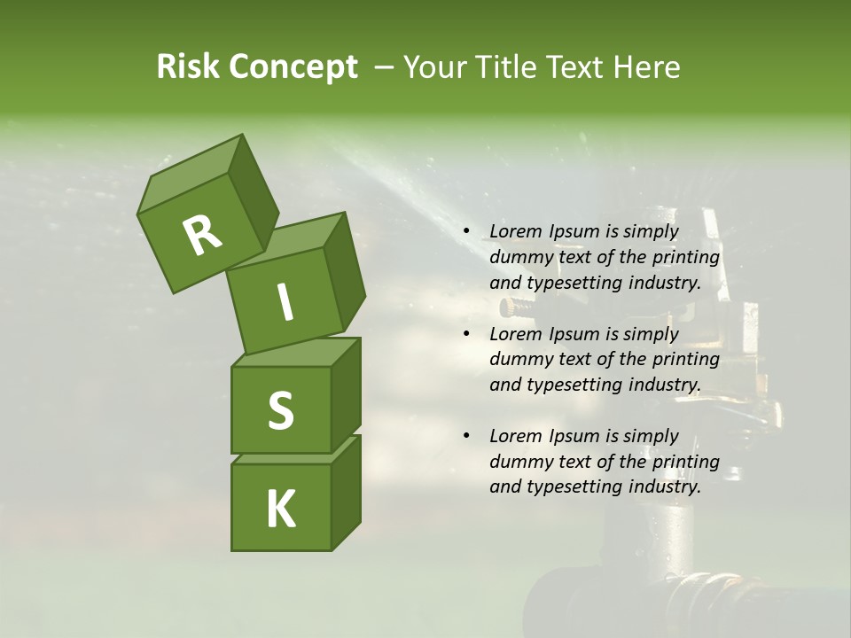 Rain Yard Wet PowerPoint Template