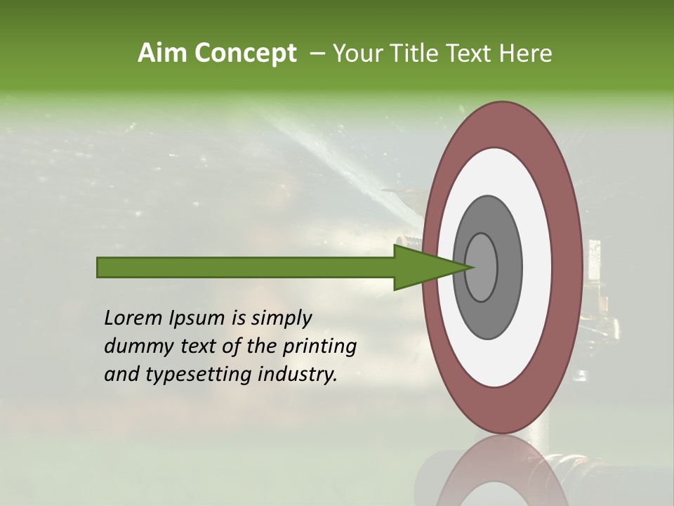 Rain Yard Wet PowerPoint Template