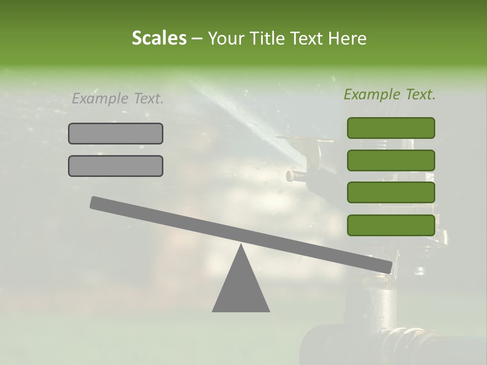 Rain Yard Wet PowerPoint Template