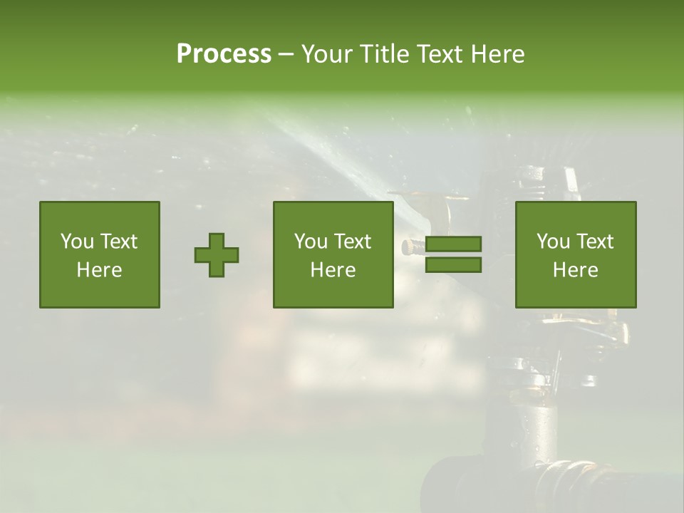 Rain Yard Wet PowerPoint Template