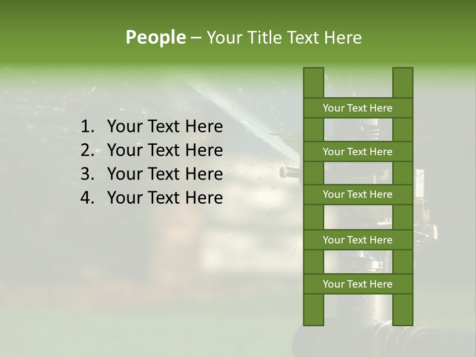 Rain Yard Wet PowerPoint Template