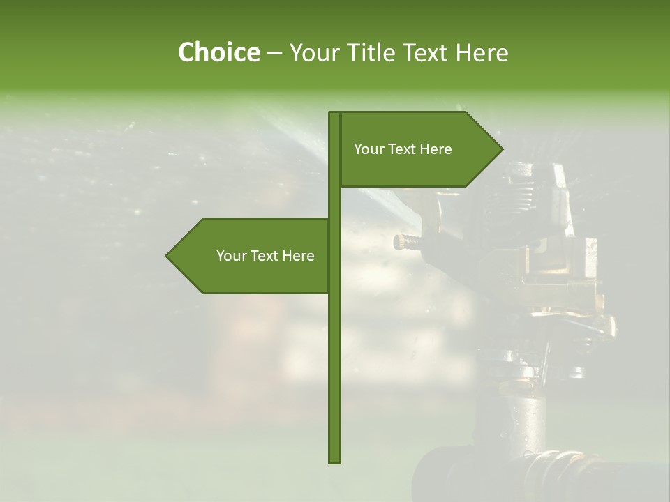 Rain Yard Wet PowerPoint Template