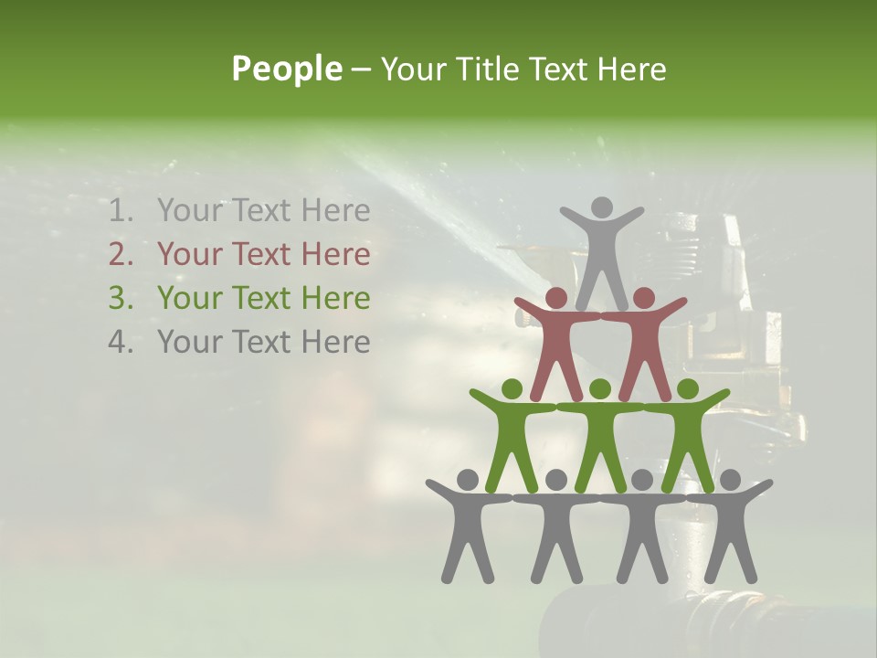 Rain Yard Wet PowerPoint Template