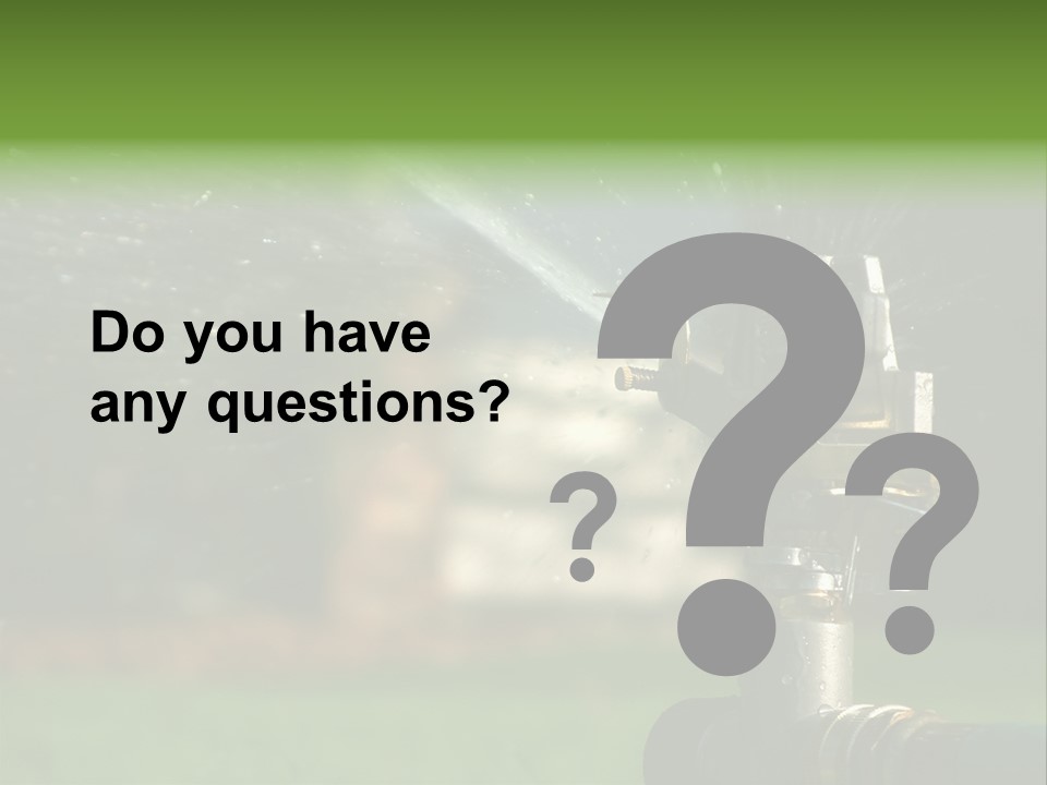 Rain Yard Wet PowerPoint Template