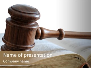 Crimecase Gavel Authority PowerPoint Template