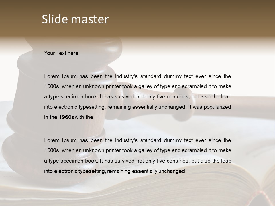 Crimecase Gavel Authority PowerPoint Template