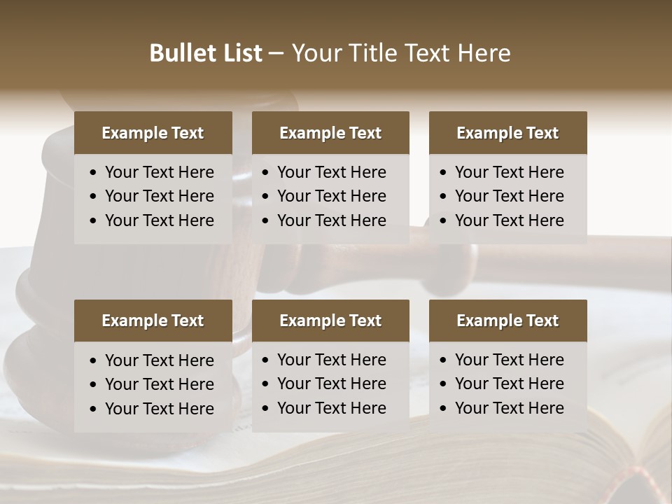 Crimecase Gavel Authority PowerPoint Template