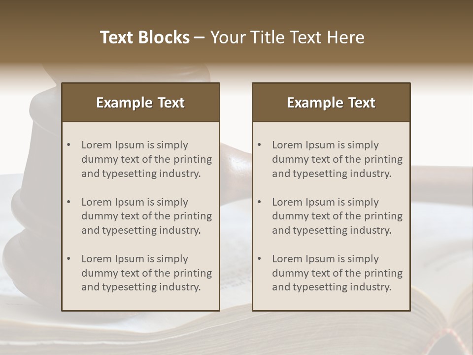 Crimecase Gavel Authority PowerPoint Template
